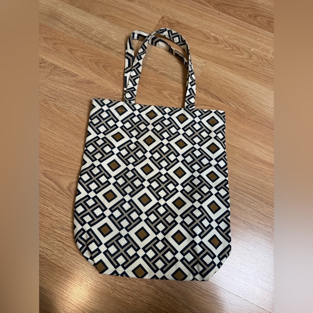 DAVID HICKS X TORY BURCH Tote Bag NWOT - Picture 2 of 3